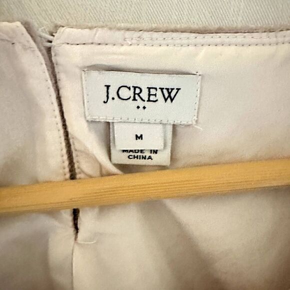 J. Crew Light Pink Short Sleeve Scoop Neck Button Lined Velvet Blouse Size M - Picture 5 of 8